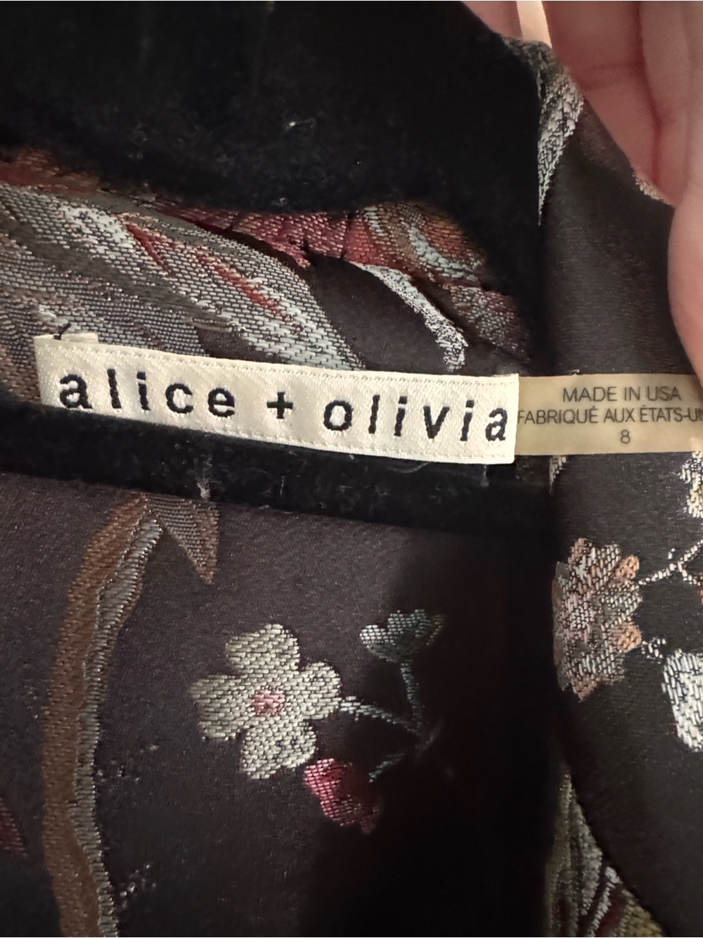 Alice + Olivia Macey Floral Single Button Blazer - Picture 7 of 8